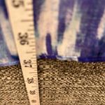 Chico's Women's Blouse Size XL Hi Low Top Blue Purple Floral Print Art Too Wear A Photo 10