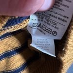 Gap Factory Womens XXL Miners Gold Blue Stripe Boatneck Sweater Long Sleeve Photo 8