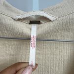 Free People Free People Long Sleeve Mini Dress Button Front Neutral Beige Boho size L Photo 5