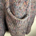 If It Were Me  Multicolored Oversized Speckled Knit Sweater Women's XS Pockets Photo 4