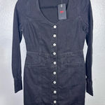 Levi's  Black Long Sleeve Denim Dress Photo 0