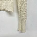 Abercrombie & Fitch Cream Chunky Knit Long Sleeve Sweater Womens S Crochet Boho Photo 1