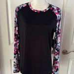 Speedo Long Sleeve Printed Rashguard Women's Recreational Swim Top Photo 5