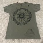 On Fire  Women's Olive Zodiac Sun Tee Photo 3