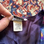 Vintage 90s Vest Halloween NYC Purple Orange Pumpkins Bats Witches Size M Photo 4