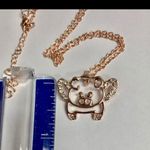 NEW “When Pigs Fly” fashion rose gold necklace Photo 2