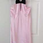 Anthropologie Bow Halter Satin Slip Mini Dress, Size M Photo 5