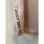 Nike  “Just Do It” Womens Size Small Pink Dri-Fit Tank Top glitter Spell out Photo 2