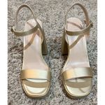 Dream Paris DREAM PAIRS Women’s Chunky Block High Heels Ankle Strap ~ Gold ~ Size 8.5 Photo 1