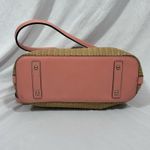 Dooney & Bourke Dooney And Bourke Beacon Weave Coral Pink Zip Tote Purse Bag Photo 4