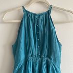 Anthropologie Anthro Esley Teal Silk Blend Dress Photo 3