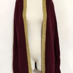 Oversized Braided Contrast Knit Sweater Cardigan Multiple Photo 0