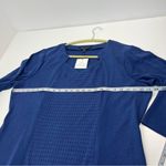 Ming Wang  Textured Panel Knit Sheath Dress  Womens Size 1X Blue Office Event NEW Photo 8