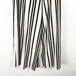 Alice + Olivia Sherice Striped Georgette High Rise Wide Leg Trouser Pants Size 0 Photo 9