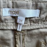 Maje  Pants Palmier‎ Beige Linen Blend Size 34 US XS Trousers Designer Minimalist Photo 3