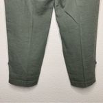 Chico's Chico’s Linen Blend Olive Green Cargo Ankle Pants Photo 9