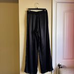 Michael Stars  Satin Black Wide Leg Pants Photo 4