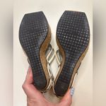 Cole Haan  White Wedge Cork Platform Sandals Womens Size 9 Slip On Shoes Photo 2