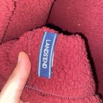 Lands' End  Plush Fleece Maroon Red Infinity Scarf Women's Photo 3