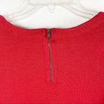 Loft Red 3/4 Sleeve Wool Blend Double Front Pockets Exposed Half Back Zip Top XS Photo 8