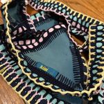 kiini NWT Flor Teal multi Crocheted Swimsuit bikini swim set size L specks Photo 8