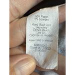 Bobeau  Boho Sleeveless Flowy Asymmetrical Tank Top Large Gray White Brown Print‎ Photo 7