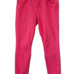 Pilcro and the Letterpress Anthropologie Mid Rise Skinny Stet Pink Jeans, Sz 32 Photo 2
