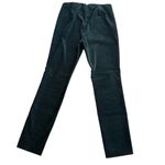 Theory ‎ Women’s Size 10 Oslo Crushed Velvet Pull On Trouser Pants Green Workwear Photo 6