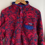 Patagonia Synchilla Snap T Lotus Flower Pullover in Barceloneta Red Photo 2