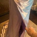 Women’s Full Length Prom Party Dress Criss Cross Straps Leg Slit Size 10 NWOT Purple Photo 2