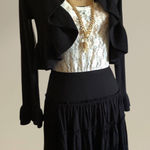 Designed by ZARD Black Cropped Sweater Shrug Excellent Condition Size undefined Photo 0