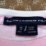Ralph Lauren Golf Womens Blush Pink Cotton Crew Pullover Sweatshirt SZ SP Pocket Photo 6