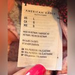 American Eagle Buffalo Plaid Velvet Leggings/Pajama Pants Photo 3