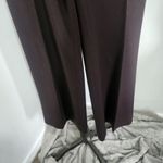 Isabel Brown Dress Career Pants with Gold Button Accent Size 8 Photo 3