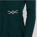 Lauren Ralph Lauren Jersey Surplice Cocktail Dress in Green, Size 14, New w/Tag Green Photo 3