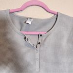 Offline by Aerie Grey Waffle Knit Cropped Sweater L Casual Fall Thermal Warm Gray Size L Photo 1