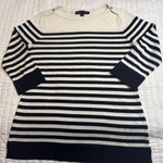 Tommy Hilfiger  navy and white striped sweater Photo 0