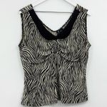 Vintage Y2K Zebra Tank Top Size 1XL Early 2000s Photo 3
