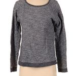 Everlane Sweatshirt Scoop Neck Long Sleeve Marled Heather Grey XS Cotton Terry Photo 0