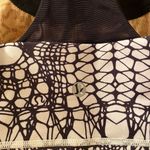 Lululemon Scoop Neck Tank Top Size 4 White Black Glacier Lace Black Photo 2