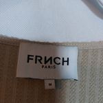 FRNCH  Women's Tan Knit Ribbed Long Sleeve Stretch Top Size M Photo 6