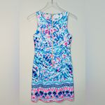 Lilly Pulitzer Gabby Breakwater Tint Party Wave Blue White Shift Dress Sz 00 NWT Photo 3