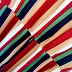 No Boundaries  Juniors' Lace UP Dress with Crochet Back, Rust Stripe Boho - Large Photo 8