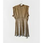 IRO  Paris Cutout Silk Blend Metallic Fil Coupe Georgette Mini Dress Sz 42 US 10 Photo 2