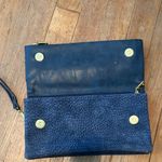 Adrienne Vittadini  Textured‎ Blue Wristlet Fold Over Photo 6