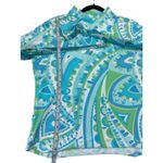 Icikuls Golf Pullover Womens 1/2 Zip Long Sleeve Lightweight Mesh Underarm Sz L Blue Size L Photo 4