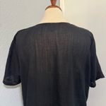 Pineapple Cove Black Tunic Summer Beach Relaxed Dress with Embroidered Sequin XL Photo 8