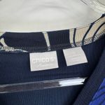 Chico's  Travelers Button Front Cardigan Sweater Blue Floral Print Womens 0 4/6 Photo 4