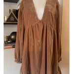 Free People  Estella Velvet Mini Dress In Rose Pearl Size Medium NWOT Photo 4