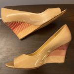 Kate Spade Patent Leather Peep-toe Wedges Photo 0